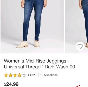 4/27R Universal Thread Dark Wash Jegging